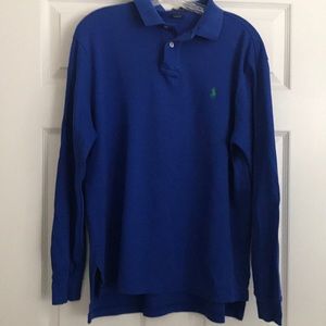 Cotton long sleeve polo shirt (item 006)